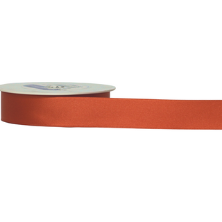 SATIN DOUBLE FACE 25mm x 25Mtr TERRACOTTA