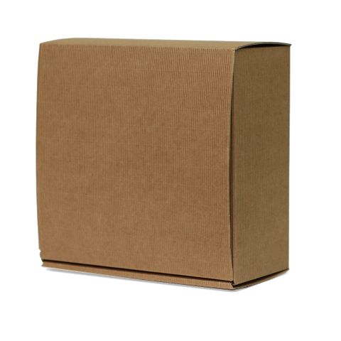 BROWN CORRUGATED BOX NATURAL 25(L) x 25(W) x12(H) cm MEDIUM