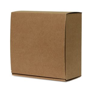 BROWN CORRUGATED BOX NATURAL MEDIUM 25(L) x 25(W) x12(H) cm