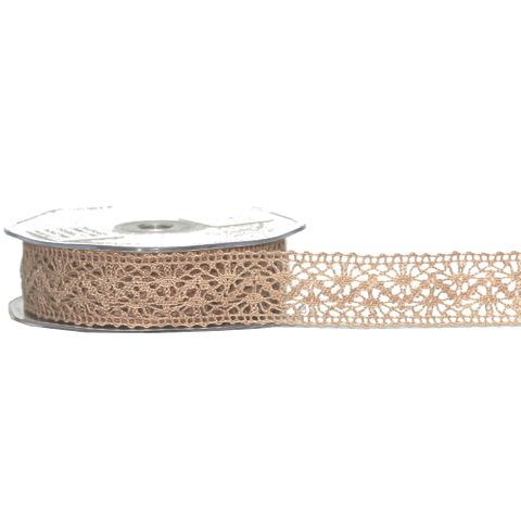 VICTORIA LACE 22mm x 10Mtr BEIGE