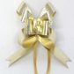 PULL BOW METALLIC EMBOSSED 22mm GOLD (PACK OF 100)