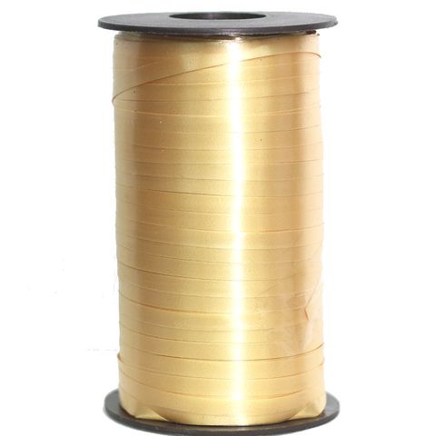 CURLING RIBBON PLAIN 5mm x 460Mtr GOLD