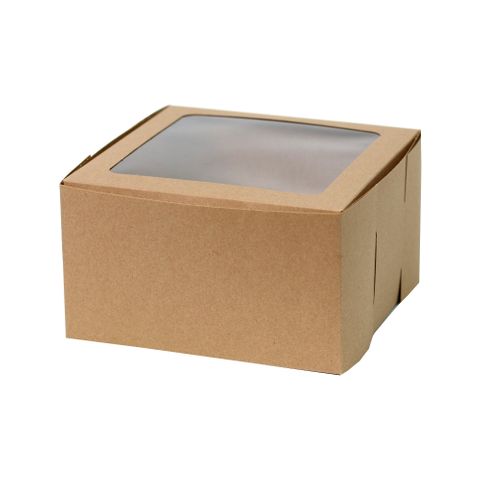 SMALL CAKE BOX BROWN 180(L) x 180(W) x 100(H)mm