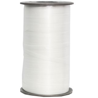 CURLING RIBBON PLAIN 5mm x 460Mtr WHITE