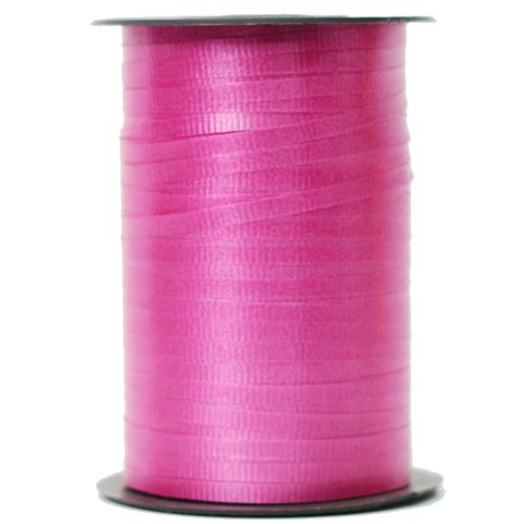 CURLING RIBBON RIBBED 5mm x 460Mtr HOT PINK