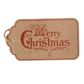 GIFT TAG BROWN MERRY CHRISTMAS RED (B) 10 PER PACK