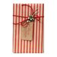 GIFT TAG BROWN MERRY CHRISTMAS RED (B) 10 PER PACK