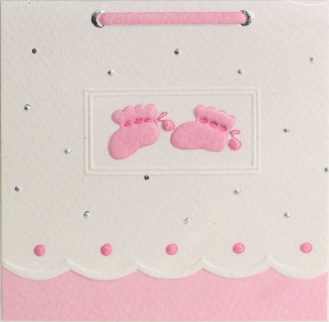 GIFT CARD PINK BOOTIES 78mm X 78mm