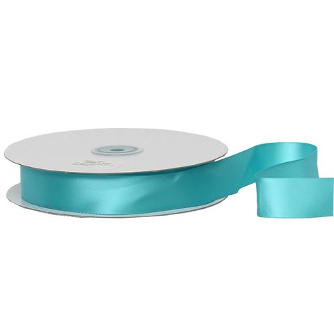 SATIN 25mm x 50Mtr TURQUOISE