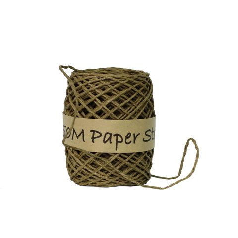 PAPER STRING 2mm x 50Mtr OLIVE