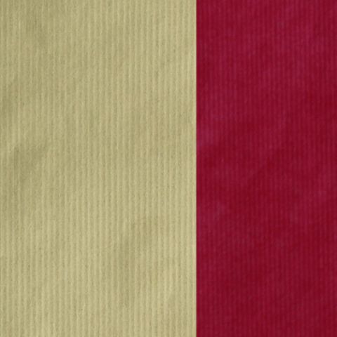 MINI ROLL RIB KRAFT DOUBLE SIDE RED/GOLD 200mm x 50M(NO RETURN)
