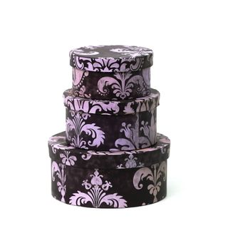 BROWN ROUND BOX SET (SML, MED, LGE) (SECONDS NO RETURNS)