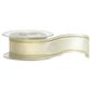 GLITZ WIRED EDGE RIBBON 38mm x 20Mtr IVORY/GOLD (WIRED)
