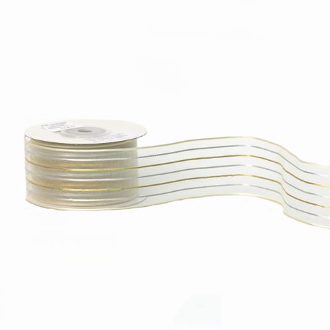 XIA SHEER 38mm x 9Mtr GOLD/SILVER (WIRED)