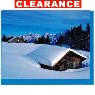 GIFT CARD 213 SNOW ON HOUSE 90mm x 70mm (MIN BUY 10)