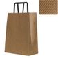 KRAFT BAG BROWN DIAGONAL SMALL 27Hx21W x11G CM  PACK OF 10