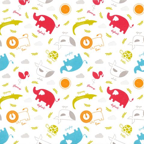 TISSUE PRINTED QUIRE (20 SHEETS) SAFARI PARK SIZE 76cm X 50cm
