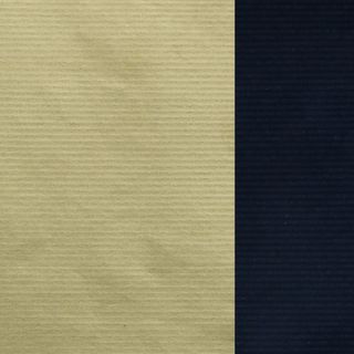 MINI ROLL RIB KRAFT DOUBLE SIDE NAVY/GOLD  200mm x 50M (NO RETURN