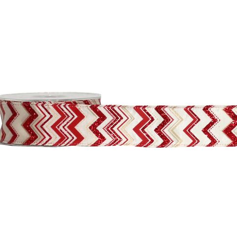 ZIGZAG (SATIN) 38mm x 20Mtr (WIRED)