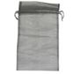 POUCH ORGANZA EXTRA LARGE 37(H) x 26(W)cm SILVER (PACK OF 10)
