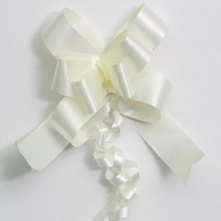 PULL BOW PLAIN 22mm CREAM (PACK OF 100)