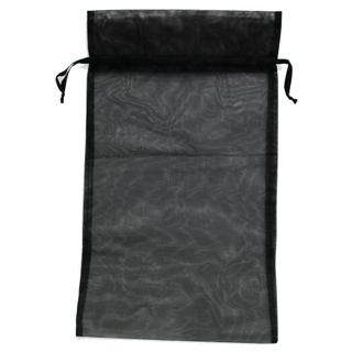 POUCH ORGANZA EXTRA LARGE 37(H) x 26(W)cm BLACK (PACK OF 10)