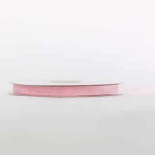 ORGANZA WOVEN EDGE (PETITE SHEER) 07mm x 50Mtr LT. PINK