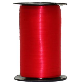 CURLING RIBBON POLYPROP 7mm x 230Mtr RED