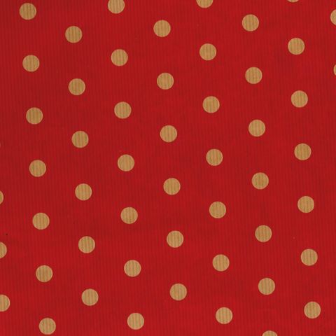 RIB KRAFT 700mm x 50Mtr DOT RED