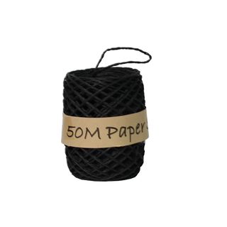 PAPER STRING 2mm x 50Mtr BLACK