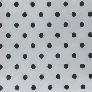 TISSUE PRINTED REAM WHITE W/BLACK DOT  -SIZE 50cm X 66cm -100 SHTS