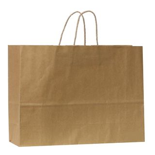 KRAFT BAG BROWN PLAIN LANDSCAPE 31H x42W x 13G CM  PACK OF 10