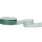 ORGANZA WOVEN EDGE 25mm x 50Mtr SEAFOAM GREEN