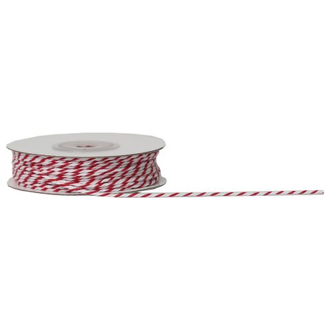COTTON TWINE 3mm x 30Mtr RED AND WHITE