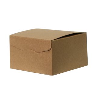BROWN BOX WITH FOLDOVER LID SMALL 245(L) x245(W) x150(H) MM