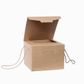 BROWN BOX WITH ROPE HANDLE SMALL 24.5(L) x 24.5(W) x 18(H) cm