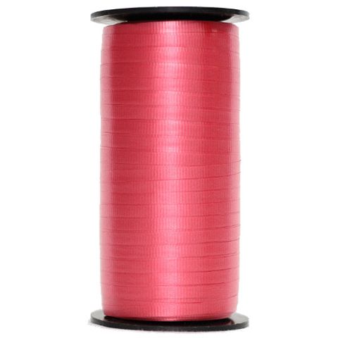 CURLING RIBBON RIBBED 5mm x 460Mtr RED