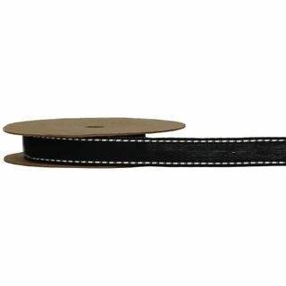 MEMPHIS RIBBON 15mm X 10Mtr BLACK