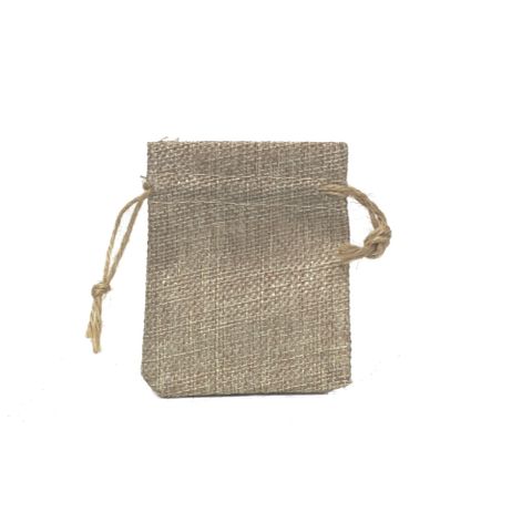 POUCH JUTE MINI 9(H) x 7(W)cm (PACK OF 10)