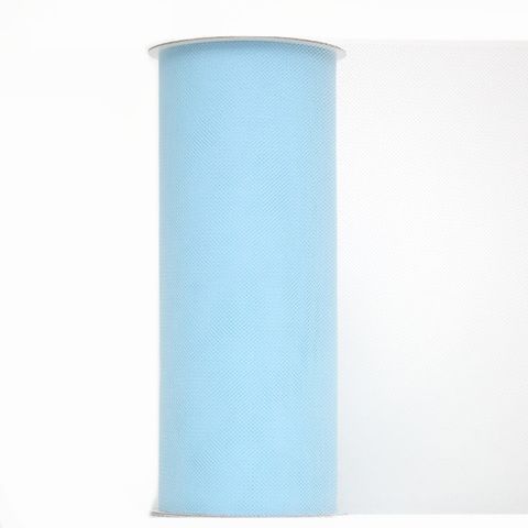 TULLE 150mm x 23Mtr PALE BLUE