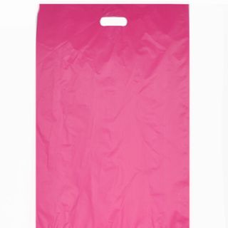 DIECUT BAG LRG 520x415mm HOT PINK (50)