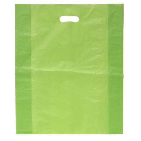 DIECUT BAG LRG 52(H) x 41.5(W) cm LIME GREEN (50 PER PACK)