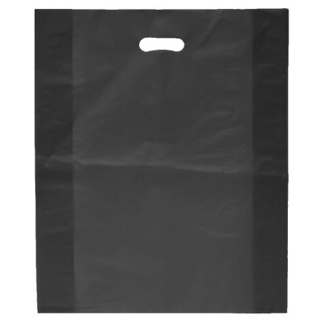 DIECUT BAG LRG 52(H) x 41.5(W) cm BLACK (50 PER PACK)