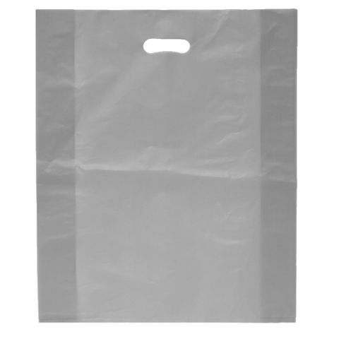 DIECUT BAG LRG 520x415mm SILVER (50)