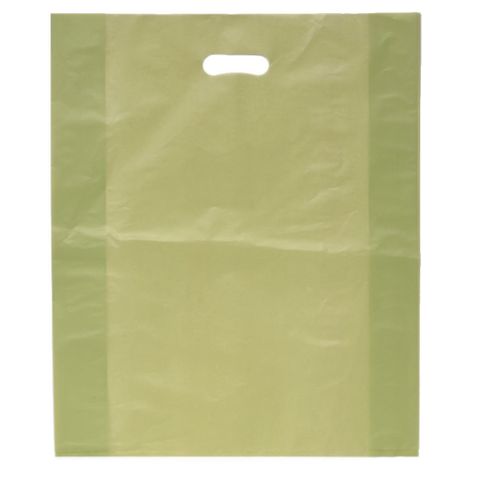 DIECUT BAG LRG 520x415mm GOLD (50)