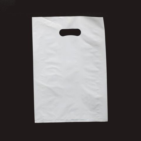 DIECUT BAG SML 360x255mm WHITE (100)