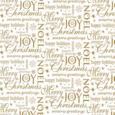 TISSUE PRINTED QUIRE (20 SHEETS) NOEL SIZE 76cm X 50cm