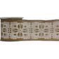 BURLAP JUTE RIBBON JENNA 100mm x 4.5Mtr - NO RETURNS