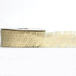 HESSIAN 50mm x 9Mtr CREAM
