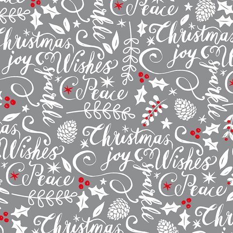 XMAS FONT SILVER 700mm x 50Mtr